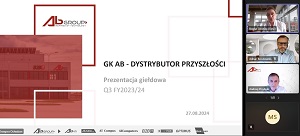 Grupa AB po bardzo dobrym kwartale liczy na mocniejsze rozkręcenie rynku, również dzięki KPO i AI